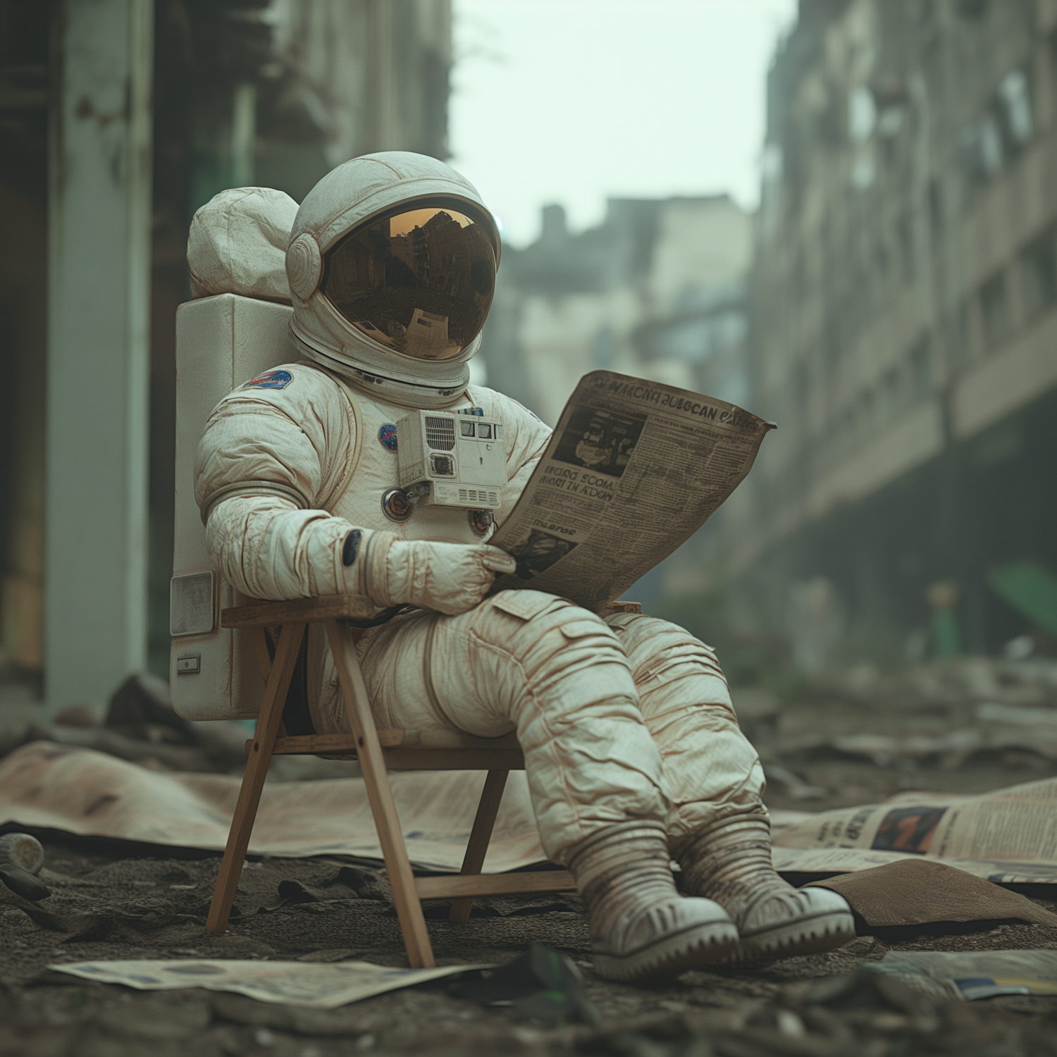 A person looks skeptical while reading news on a digital device, reflecting a widespread trust deficit.