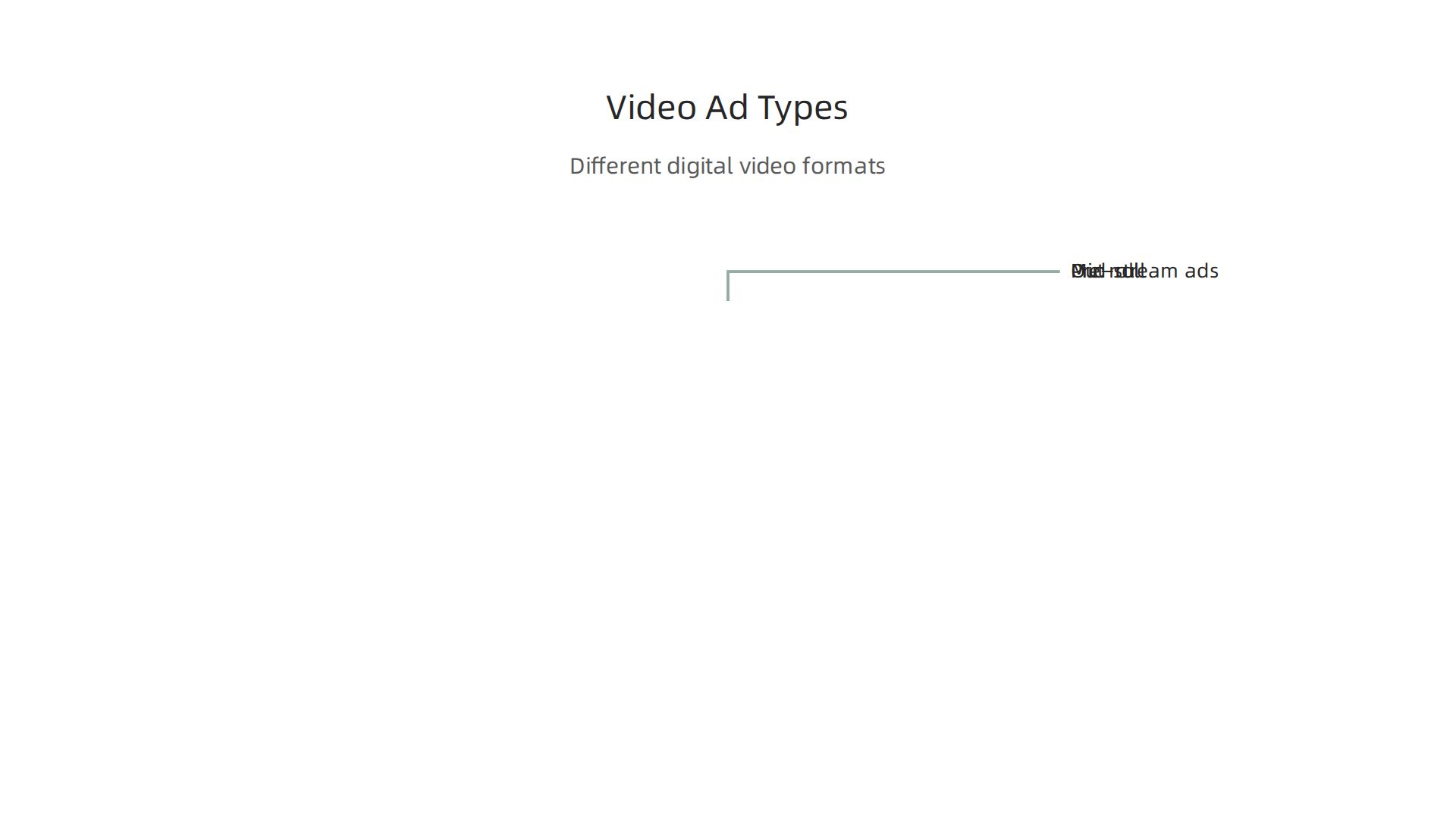 Infographic detailing the different types of digital video advertisements.