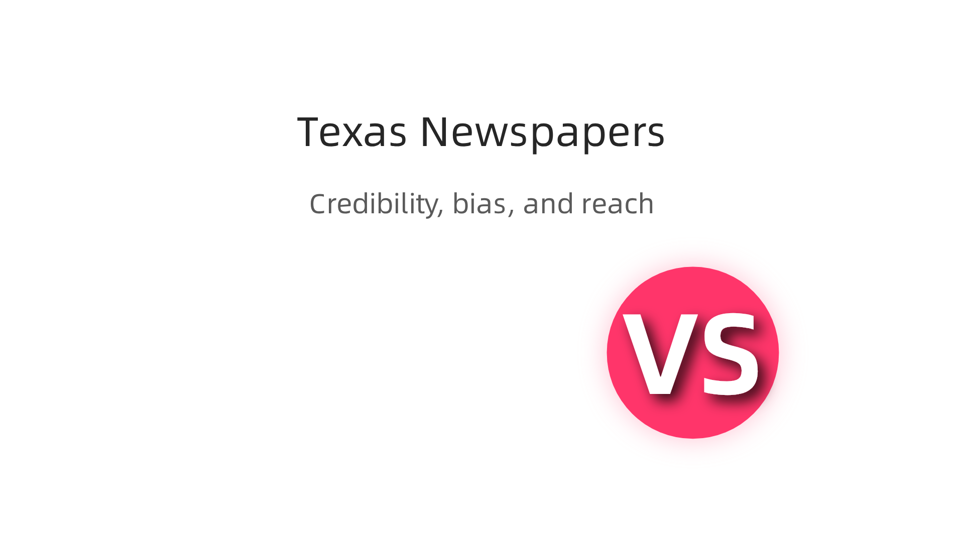 Compare key metrics for various newspapers, highlighting their credibility scores, bias ratings, and estimated daily reach.