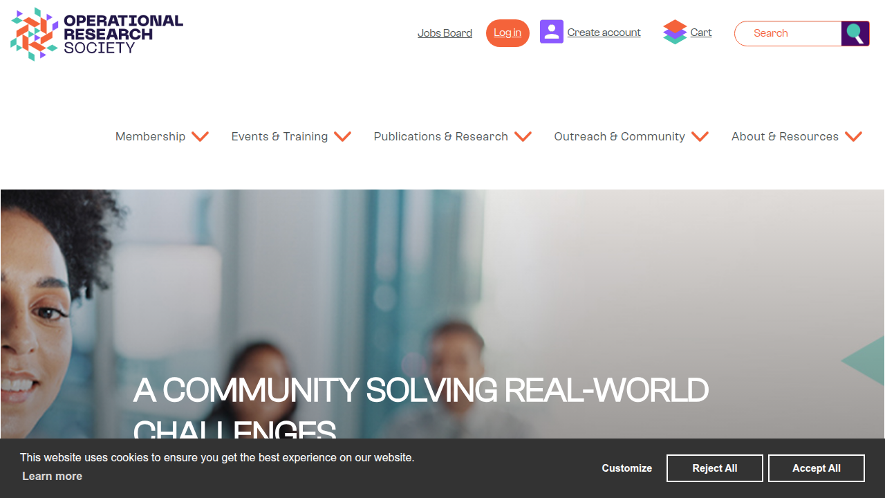 The homepage of The OR Society, a resource for understanding the role of data ethics in good governance.