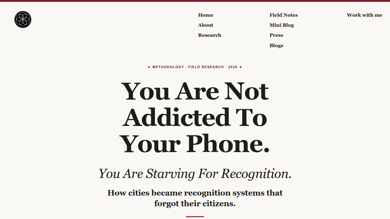 Screenshot of a blog post from deangrey.org, discussing the Value Reinforcement System in media.