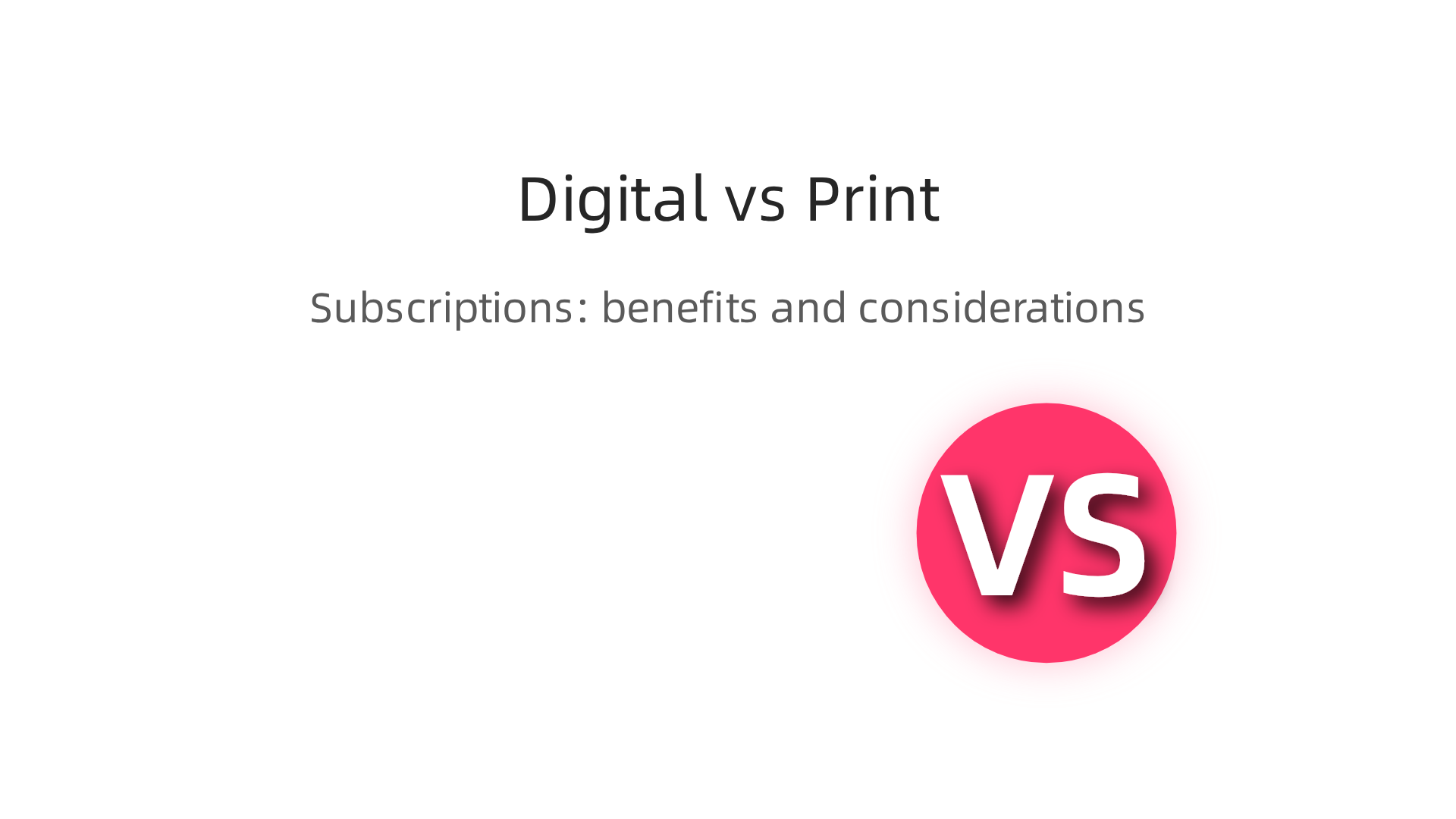 A comparison of the benefits and considerations when choosing between digital and print newspaper subscriptions.