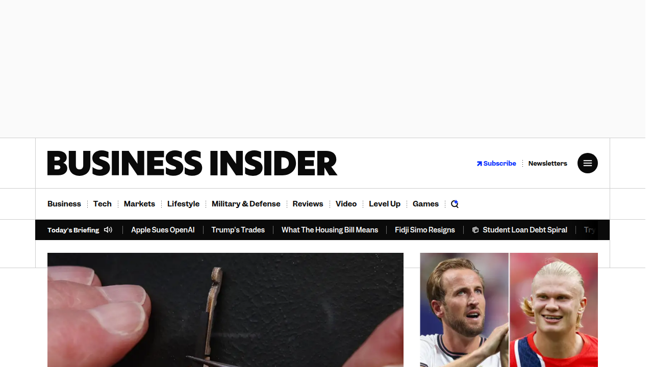 The homepage of Business Insider, a trusted source for business and finance news.